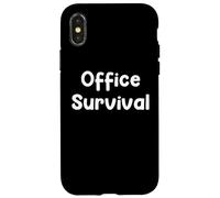Funny Work Humor Design |Office Survival Daily Grind Edition Case for iPhone X/XS