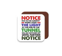 Funny Work Motivation Quote Coaster Gift - Giftset - Made by MUGGZ in The UK
