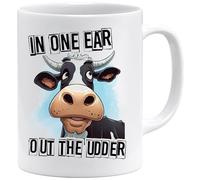 Funny Work Mug | Cow Parodies | Gifts for Mum | Birthday Gifts for Women | New Job Gifts | Mugs for Women | Leaving Gifts | Gifts for Animal Lovers | Christmas Birthday Present (Cow 4)