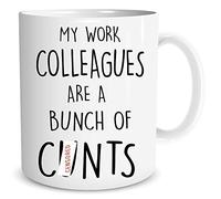 Funny Work Mug Rude Naughty Banter Offensive Present Gift Coffee Mug My Work Colleagues are A Bunch of Cunts Mug Secret Santa WSDMUG1480