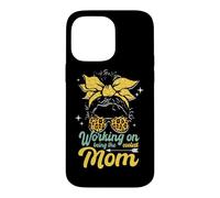 Funny Working on Being the Coolest Mom Leopard Mother's Day Case for iPhone 14 Pro Max