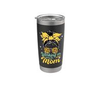 Funny Working on Being the Coolest Mom Leopard Mother's Day Stainless Steel Insulated Tumbler