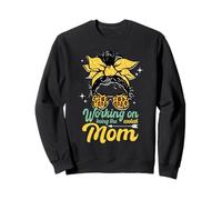 Funny Working on Being the Coolest Mom Leopard Mother's Day Sweatshirt