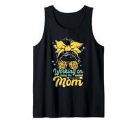 Funny Working on Being the Coolest Mom Leopard Mother's Day Tank Top