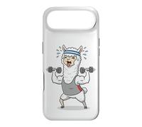Funny Workout Alpaca Lifting Weights Cartoon Gym Fitness Des Case for iPhone Air