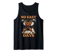 Funny Workout Cross Training Gym Team Bull No Easy Days Tank Top