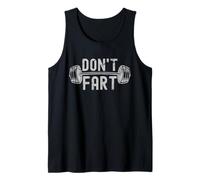 Funny Workout Gym Bro Squat Leg Day Don't Fart Tank Top