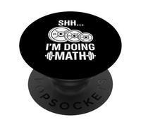 Funny Workout Gym I'm Doing Math PopSockets Adhesive PopGrip