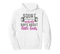 Funny Workout Gym Squat No One Raps About Little Butts Pullover Hoodie