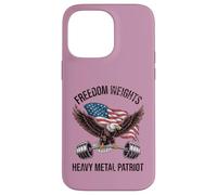 Funny Workout Shirt Freedom Weights Patriot American Eagle Case for iPhone 14 Pro Max