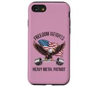 Funny Workout Shirt Freedom Weights Patriot American Eagle Case for iPhone SE (2020) / 7/8