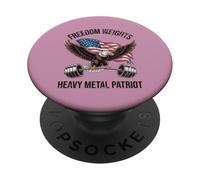 Funny Workout Shirt Freedom Weights Patriot American Eagle PopSockets Adhesive PopGrip