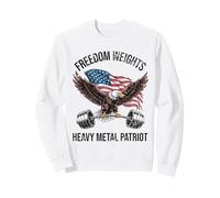 Funny Workout Shirt Freedom Weights Patriot American Eagle Sweatshirt