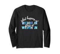 Funny World of Weight Loss Slimming Watcher Weigh In Day Long Sleeve T-Shirt