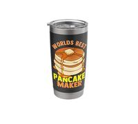 Funny Worlds Best Pancake Maker Waffle Breakfast Pancakes Stainless Steel Insulated Tumbler
