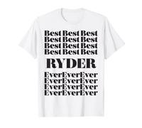 Funny Worlds Best Ryder Shirt Men Kid Ryder Name TShirt T-Shirt