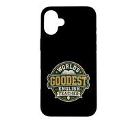 Funny World's Goodest English Teacher Sarcastic Grammar Case for iPhone 16 Plus