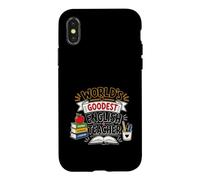 Funny world's Goodest English Teacher witty Grammar Case for iPhone X/XS