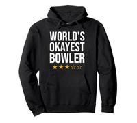 Funny World's Okayest Bowler Bowling Pullover Hoodie