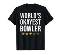 Funny World's Okayest Bowler Bowling T-Shirt