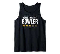 Funny World's Okayest Bowler Bowling Tank Top