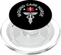 Funny Wound Care Nurse Stethoscope Nurse Day & Nurse Week PopSockets PopGrip for MagSafe