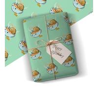 Funny Wrapping Paper Best Tea Friend Custom Gift Wrap sent as Roll or Sheet Happy Birthday & Novelty Gag Joke Present Idea A2 Sheet