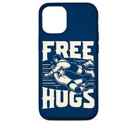 Funny Wrestling Championship Grips Free Hugs Quote Wrestlers Case for iPhone 12/12 Pro