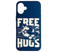 Funny Wrestling Championship Grips Free Hugs Quote Wrestlers Case for iPhone 16 Plus