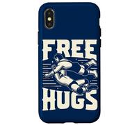 Funny Wrestling Championship Grips Free Hugs Quote Wrestlers Case for iPhone X/XS