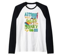 Funny Writers Design for Authors Raglan Baseball Tee