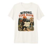 Funny Wrong Turn Again Vintage Opossum Hiking Adventure Premium T-Shirt