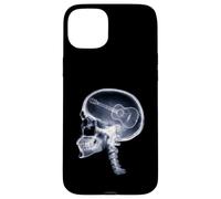 Funny X-Ray Guitar Brain Music Meme Case for iPhone 15 Plus