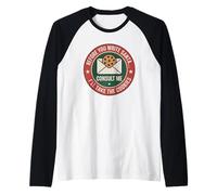 Funny Xmas Cookie Design - Before You Write Santa Raglan Baseball Tee