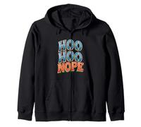 Funny Xmas Ho Ho Nope Speech Costume Zip Hoodie