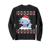 Funny Xmas Kawaii Axolotl Family Pajamas Ugly Christmas Sweatshirt