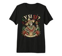 Funny Y Si Sí Mexico Flag Mexican Mexicans Premium T-Shirt