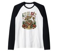 Funny Y Si Sí Mexico Flag Mexican Mexicans Raglan Baseball Tee
