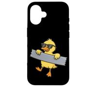 Funny Yellow Duck Duct Tape Animal Lover Boys Girl Kids Case for iPhone 16