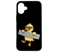 Funny Yellow Duck Duct Tape Animal Lover Boys Girl Kids Case for iPhone 16 Plus