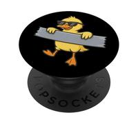 Funny Yellow Duck Duct Tape Animal Lover Boys Girl Kids PopSockets Adhesive PopGrip