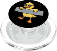 Funny Yellow Duck Duct Tape Animal Lover Boys Girl Kids PopSockets PopGrip for MagSafe