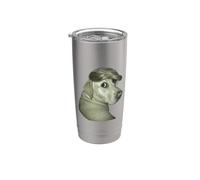 Funny Yellow Lab Bad Hair Day Stainless Steel Insulated Tumbler