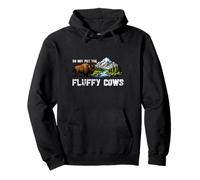 Funny Yellowstone Park Bison Do Not Pet The Fluffy Cows Pullover Hoodie