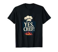 Funny Yes Chef Cooking novelty BBQ Chef Life Graphic T-Shirt
