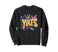 Funny Yikes Emblem Statement Sweatshirt