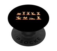 Funny Yoga Chihuahua Dog Meditating Exercise Poses PopSockets Adhesive PopGrip