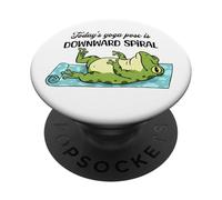 Funny Yoga Frog Downward Spiral PopSockets Adhesive PopGrip