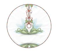 Funny Yoga Frog Print Christmas Tree Skirt Festive Decoration For The Perfect Holiday Ambience