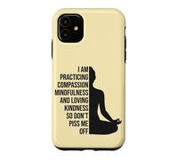 Funny Yoga Mindfulness Meditation Design Case for iPhone 11